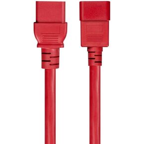Monoprice Heavy Duty Extension Cord - 3 Feet - Black | IEC 60320 C20 to IEC 60320 C19, for Powering Servers, Routers, & Other High-Output Network Devices in Kuwait