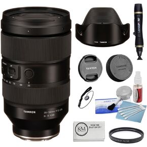 عدسة تامرون 35-150 ملم f/2-2.8 Di III VXD | مجموعة Nikon Z مزودة بفلتر للأشعة فوق البنفسجية مقاس 82 مم + مجموعة تنظيف الكاميرا المكونة من 5 قطع + قلم عدسة التنظيف + حافظة غطاء العدسة + قطعة قماش للتنظيف من الألياف الدقيقة (6 قطع) in Kuwait