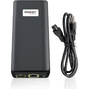 حاقن Prcoet Poe 802.3at.يوفر 30 وات PoE PD أو 100-240Vac مسافة شبكة طاقة تصل إلى 100 متر. مناسب لنقاط الوصول اللاسلكية وهواتف VoIP ومحطات إيثرنت عالية الطاقة الأخرى، PT-PSE110G-S in Kuwait