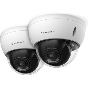 كاميرا Amcrest 2-Pack 5MP POE، كاميرا IP POE IP للتخريب في الهواء الطلق، 5 ميجابيكسل، رؤية ليلية 98 قدمًا، عدسة 2.8 مم، IP67، مقاومة IK10، MicroSD 256 جيجابايت (تباع بشكل منفصل) (IP5M-D1188EW-28MM) in Kuwait