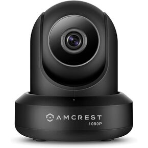 كاميرا Amcrest الجديدة 1080 بكسل واي فاي داخلية، كاميرا أمان منزلية بدقة 2 ميجابكسل، تتبع تلقائي، كشف الحركة والصوت، وضع الخصوصية، توافق محسن مع المتصفح، H.265، حديث ثنائي الاتجاه IP2M-841B-V3 (أسود) in Kuwait