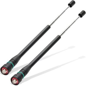 2 Pack ABBREE AR-775 18.9 Inch Retractable/Telescopic SMA-Female VHF UHF 144/430MHz Dual Band Antenna for Baofeng UV-5R UV-82 UV-9R BF-888S BF-F8HP Ham Two Way Radio in Kuwait
