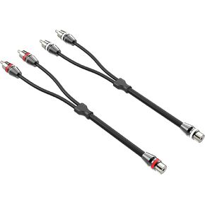 1ft RCA 1 Female to 2 Male Audio Speaker Y Adapter Splitter Cable in Kuwait