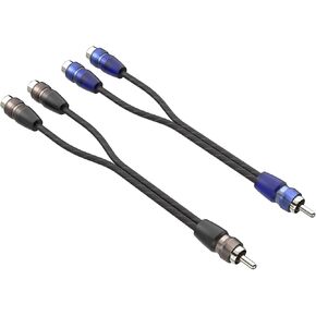 ROCKRIX 0.6ft 2 Female to 1 Male RCA Y Adapter Splitter Connector Cable (2 Pack) in Kuwait