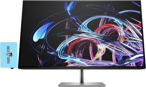 HP Z32k G3 4K USB-C Display Monitor 50U19AA#ABA Bundle with Docztorm Dock, 32" UHD IPS (3840x2160) 60Hz Display, HDMI 2.0, DP 1.4, Thunderbolt 4, Ideal for Creators, Black/Silver (2023 Latest Model) in Saudi Arabia