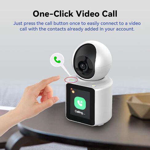 كاميرا أمان داخلية ICEELEC، كاميرا مكالمات فيديو ثنائية الاتجاه مع شاشة 2.8 بوصة، تحتوي الكاميرا على زر اتصال بالهاتف، كاميرا واي فاي داخلية 350 درجة، رؤية ليلية عالية الدقة 1080 بيكسل، كشف الحركة للمنزل / الطفل / كبار السن / الحيوانات الأليفة in Kuwait