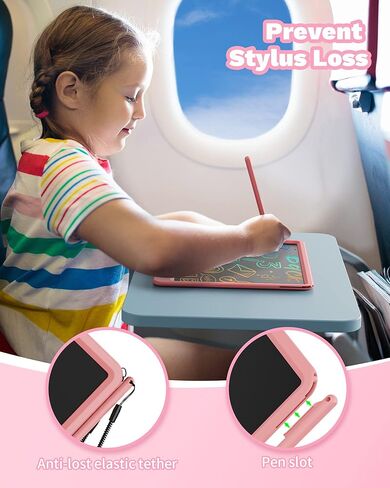 bravokids LCD Writing Tablet for Kids, 12 Inch Large Screen Drawing Board, Reusable and Portable Educational Learning Toys, Birthday Boys Girls Toys Gifts for 3 4 5 6 7 8 Year Old (Pink) in Kuwait