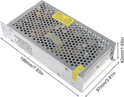 12V 5A Power Supply Transformer Adapter 60W Universal Regulated Switching AC110V to DC 12V 5A Converter Driver 4.5A 4A 3.5A 3A 2A 1A for LED Light 3D Printer in Saudi Arabia