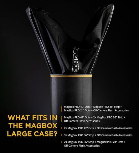 حافظة MagMod MagBox Pro كبيرة لـ MagBox Pro 42" Octa، MagBox Pro 36" Strip، MagRing 2، MagShoe 2 والمزيد in Kuwait