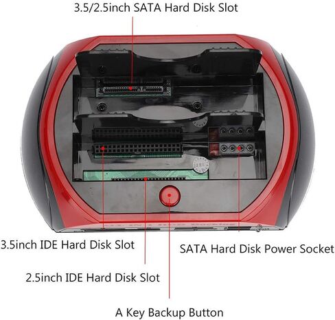2.5"/3.5" HDD All in 1 HDD Hard Drive Docking Station, 2.5" / 3.5" SATA IDE HDD Docking Station, Support All 2.5 / 3.5" SATA & IDE Hard Disk, Compatible with USB 1.1, USB 2.0 SATA l in Saudi Arabia