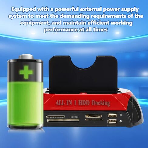2.5"/3.5" HDD All in 1 HDD Hard Drive Docking Station, 2.5" / 3.5" SATA IDE HDD Docking Station, Support All 2.5 / 3.5" SATA & IDE Hard Disk, Compatible with USB 1.1, USB 2.0 SATA l in Saudi Arabia