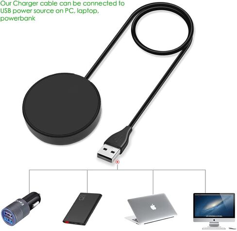 1 Pack Compatible with Samsung Watch Charger,Galaxy Watch 7/6/5/4 Charger Cable Dock USB Replacement for Samsung Galaxy Watch7/6/6 Classic/5/5 Pro/4/4 Classic/3/Active 2/Active in Kuwait