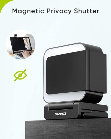 كاميرا ويب عالية الدقة بدقة 2 كيه 4 ميجابيكسل، كاميرا فيديو للحاسوب المحمول يو إس بي بي مع مصراع خصوصي، 2 ميكروفونات، التركيز التلقائي، 90 درجة، كاميرا بث احترافية للتسجيل، المؤتمرات، اللعب، بث مباشر in Kuwait