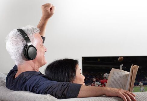 سماعات رأس لاسلكية للتلفزيون من شاربر إيميج باللون الأسود in Kuwait