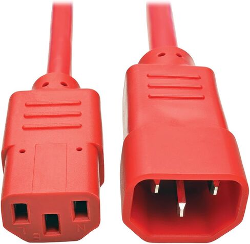 Tripp Lite Standard Computer Power Extension Cord 10A, 18AWG (IEC-320-C14 to IEC-320-C13) 15-ft.(P004-015) Black in Kuwait