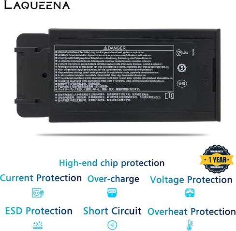 بطارية كمبيوتر محمول LAQUEENA FZ-VZSU1HU متوافقة مع Panasonic Toughbook 55 FZ-55 Mk1 FZ-VZSU1 10.8V 68Wh 6-Cell غير مناسبة لـ CF-54 in Saudi Arabia