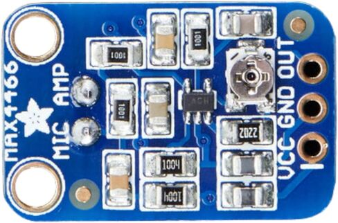 ادافروت مكبر صوت ميكروفون كهربائي 1063 - MAX4466 مع كسب قابل للتعديل in Kuwait