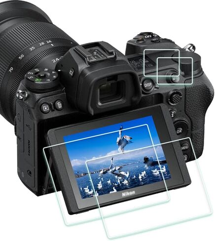 ZLMC Z7II Z6II Top + واقي شاشة [2+2 حزمة]، متوافق مع كاميرات Nikon Z6ii Z 6II Z7ii Z 7II، واقي شاشة زجاجي مقوى بصلابة 0.3 مم 9H مقاوم للخدش وبصمات الأصابع in Saudi Arabia