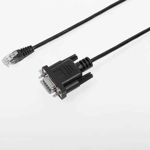 LIANSHU Nexstar RS 232 كابل واجهة الكمبيوتر (RS 232 DB9Pin أنثى إلى RJ11 4P4C) L = 6FT أسود (2 حزمة) in Kuwait