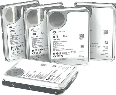 Seagate Exos X20 18TB SATA 6Gb/s 7200RPM 3.5" 5-Pack Enterprise HDD - ST18000NM003D (Renewed) in Saudi Arabia