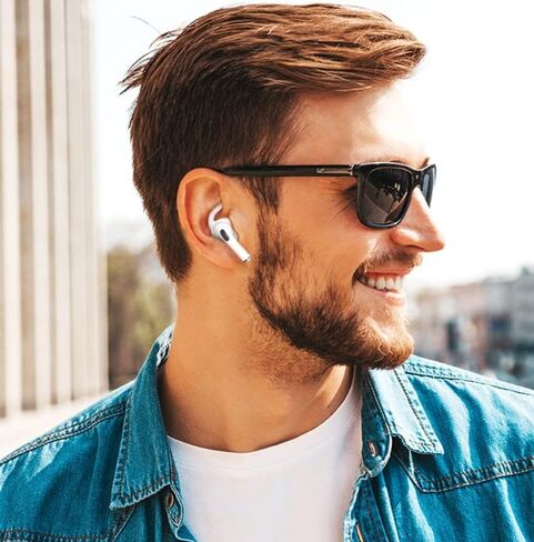 ALXCD Ear Hooks Compatible with AirPods 3 3rd Gen, 1 Pair Anti-Slip Adjustable Soft TPU Earhook, 2 Pairs Silicon Ear Tips Hook, 1 Pair Silicon Ear Hook, Compatible with AirPods 3, 1ch+1h+2s, Black in Kuwait