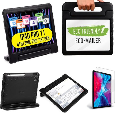 Official Cooper Dynamo for iPad Pro 11 inch Case for Kids 4th/3rd/2nd/1st Generation 2022/2021/2020/2018 | Rugged Foam, Magic Handle, Stand, with Pencil Holder, Eco-Mailer in Kuwait