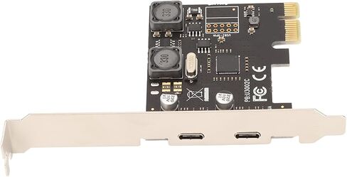 PCI E Type C Expansion Card, 2 Ports 5Gbps USB C PCI Express Controller Card with Independent Stabilizing Capacitor, Protection Protection for PC Motherboard in Saudi Arabia