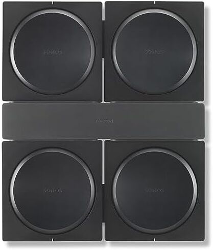Flexson Dock for 4 Sonos Amps - Black in Saudi Arabia