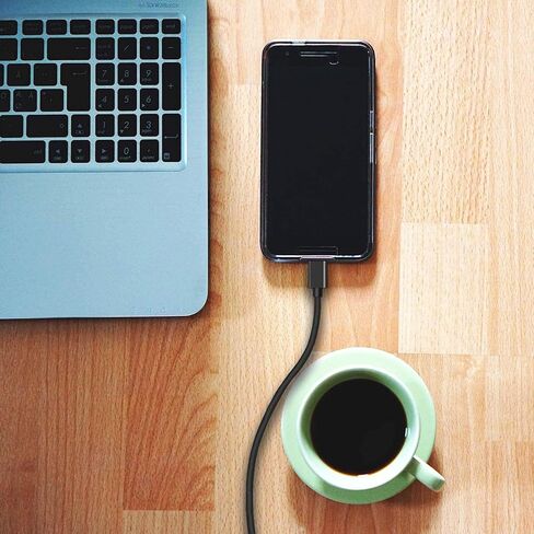 كابل USB إلى Micro USB، 3 عبوات بطول 6 أقدام شحن سريع USB 2.0 A ذكر إلى Micro B سلك شاحن مزامنة لأجهزة Android وSamsung وLG وHTC وMotorola وNokia وMP3 والكاميرا - أبيض in Kuwait