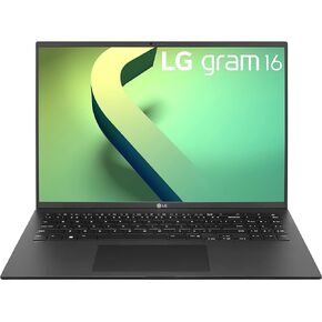 LG gram (2022) Laptop 16Z90Q 16" Display, Intel Evo 12th Gen Core i7, 16GB RAM, 256 GB SSD, Windows 11, Black