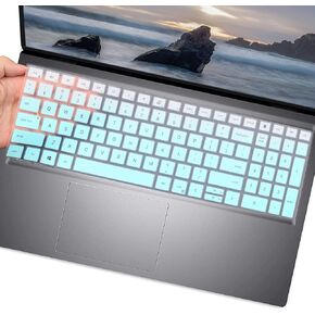 Silicone Keyboard Cover for Dell Inspiron 15 3510 3511 3515 3525 3530 3535 5510 5515 5518 7510, Dell Inspiron 16 7610, Dell Vostro 15 3510 5510 5515, Dell Latitude 3520 15.6 (Black)
