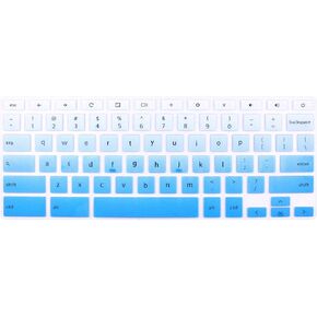 Keyboard Skin Compatible Dell Chromebook 11.6 inch 3120 3180 3181 &Dell Chromebook 13.3 inch 3380 (NOT Compatible Dell Inspiron 11 3180 Windows laptop&Dell Inspiron 14" Chromebook C7486) Gradient Mint