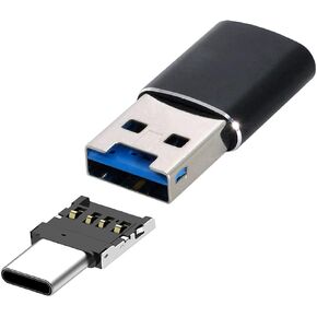 Cablecc 5Gbps USB 3.0 Type C USB-C إلى Micro SD SDXC TF محول قارئ البطاقات لأجهزة الكمبيوتر المحمول والهواتف اللوحية in Kuwait
