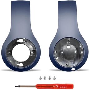 Studio 3 Accessories as Same as The OEM Studio3 Outside Shell Replacement Parts Durable Outer Earphone Panel Repair Kit Compatible with Beats by Dr. Dre Studio 3 (A1914) Headphones (Blue)