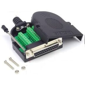مجموعة محولات بلوك الطرفية EZSync Female D-Sub DB25، وفتحات بدون ملحومة، حزمة 2X ، DB25 أنثى، برغي الإبهام EZSync907 in Kuwait