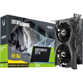 زوتاك بطاقة عرض مرئي للالعاب جيفورس جي تي اكس 1650 ايه ام بي كور 4 جيجابايت GDDR6 128 بت، صغيرة للغاية، ZT-T16520J-10L in Kuwait