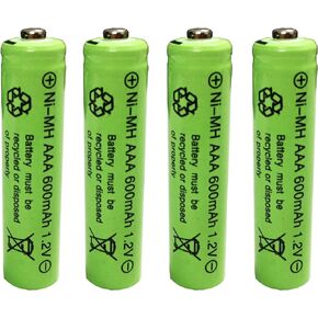 AAA Nimh 600mAh 1.2v Rechargeable Battery for Outdoor Solar Lights Garden Lamp(4 Pack) in Kuwait