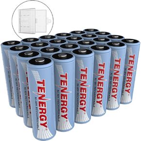 بطارية Tenergy AA قابلة لإعادة الشحن، بطارية NiMH AA عالية السعة 2500 مللي أمبير في الساعة، بطاريات 1.2 فولت مزدوجة A، 60 حزمة in Kuwait