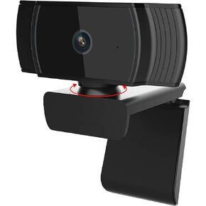 كاميرات ويب كمبيوتر AutoFocus 1080P مع ميكروفونات مزدوجة، وكاميرا ويب للعمل عن بعد والتعلم عن بعد ومؤتمرات الألعاب وبث الفيديو المباشر وكاميرا ويب للكمبيوتر المحمول وكاميرا كمبيوتر USB لتكبير YouTube Skype in Kuwait