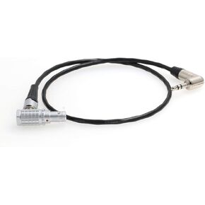 SZRMCC 5 pin to Right Angle 3.5mm Timecode Cable for Tentacle Sync Zaxcom to ARRI Alexa Mini Camera/XT Sound Devices (Straight 5pin)