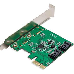 IO Crest 2 Port PCI-E 2.0 x1 SATA III 6Gbps RAID Controller Card with HyperDuo ASMedia ASM1061R with Low Profile Bracket SI-PEX40089 in Saudi Arabia