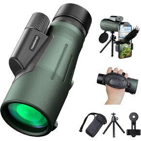 YUANZIMOO 10x56 Monocular with Smartphone Adapter Tripod Waterproof Monocular Telescope for Smartphone Monoculars for Hunting Stargazing Bird Watching in Kuwait