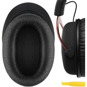 Geekria Comfort Velour Replacement Ear Pads Compatible with HyperX Cloud III/II/Flight/Flights/Stinger/Alpha/AlphaS Headphones, Ear Cushions (Black Red) in Kuwait