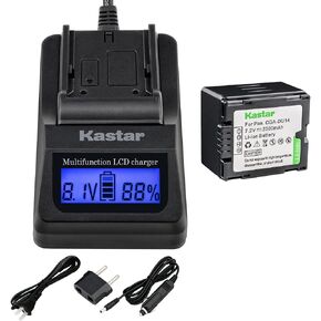 Kastar CGA-DU14 Charger Kit Replacement for Panasonic VBD140 VBD210 PV-GS120 GS150 GS180 GS320 GS400 GS500 SDR-H250 H280 VDR-M75 M95 M250, Hitachi DZ-BP21SJ DZ-BP14S DZ-BP7S DZ-BP14SW in Kuwait