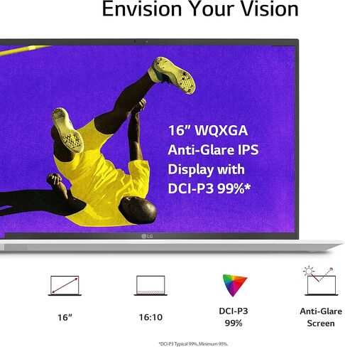 لاب توب ال جي جرام (2022) 16Z90Q شاشة 16 بوصة، انتل ايفو الجيل الثاني عشر كور i7، ذاكرة الوصول العشوائي 16 جيجا، 256 جيجا اس اس دي، ويندوز 11، اسود in Kuwait