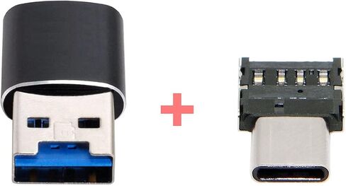 Cablecc 5Gbps USB 3.0 Type C USB-C إلى Micro SD SDXC TF محول قارئ البطاقات لأجهزة الكمبيوتر المحمول والهواتف اللوحية in Kuwait