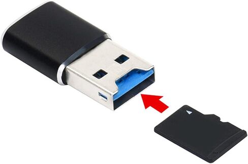 Cablecc 5Gbps USB 3.0 Type C USB-C إلى Micro SD SDXC TF محول قارئ البطاقات لأجهزة الكمبيوتر المحمول والهواتف اللوحية in Kuwait