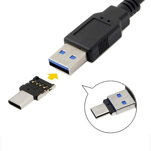 Cablecc 5Gbps USB 3.0 Type C USB-C إلى Micro SD SDXC TF محول قارئ البطاقات لأجهزة الكمبيوتر المحمول والهواتف اللوحية in Kuwait