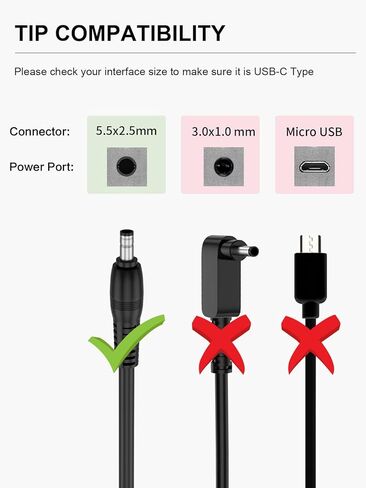 محول تيار متردد لشاشة HP 19 فولت 65 وات لـ HP Pavilion 22cwa 25vx 22bw 23bw 23cw 24ea 24es 25bw 25es 25xw 27bw 27xi 27er، شاشة HP 20 21.5 23 23.8 25 بوصة IPS LED بإضاءة خلفية كاملة الوضوح in Kuwait