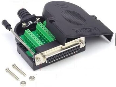 مجموعة محولات بلوك الطرفية EZSync Female D-Sub DB25، وفتحات بدون ملحومة، حزمة 2X ، DB25 أنثى، برغي الإبهام EZSync907 in Kuwait